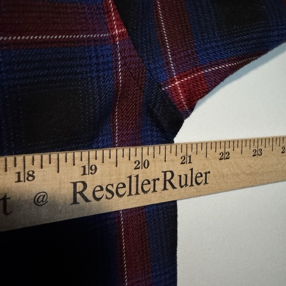 Dixxon Flannel Co Shirt Mens Small Blue Black Red Plaid Hometown Long Sleeve - Picture 8 of 9